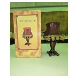 9" NIB Copper Toned Candle Lamp