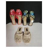 (4) Pr Sz 6.5 NWT Embellished Slides