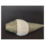 Tibetan Buddhist BrassConch Shell Trumpet