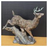 Detailed Cold-cast Bronze White Tailed Buck