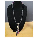Long Crystal/Rhinestone Necklace