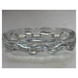 VTG Heavy Glass Dish with a Scalloped Rim and