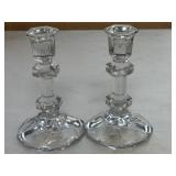 (2) Toscany Austria Clear Crystal Faceted