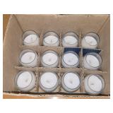 NIB (12) Glass Votives & a Few Used on Top
