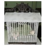 Decorative Birdcage Ft a Weathered Light