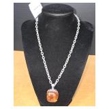 New Silver-toned Chain Necklace featuring a