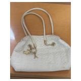 Quilted Shoulder Bag Accented with a Distinctive