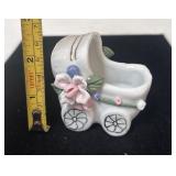 Small Ceramic Bassinet Figurine