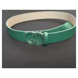 Green Belt w/Faux Chanel Logo