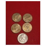 (5) Dollar Coins