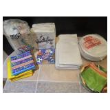 Paper Plates, Styrofoam Plates, NEW Napkins,