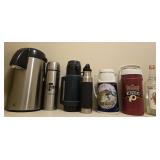 (2) Beverage Dispensers & Vtg Thermoses
