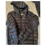 BENTON® Black Feather Down Coat Puffer Coat