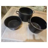 (3) Pots No Lids