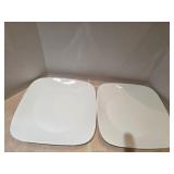 (2) Corelle 10.5" Square Serving Plates