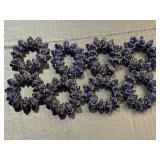(8) VTG Pier 1 Imports Cobalt Blue Glass Bead