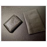 Fossil Leather Wallet & Small Portfolio