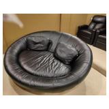Cellini UFO Leather 2 Person Chair 43x24x72