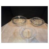 (3) Glass Dishes