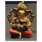 Hindu deity Lord Ganesha Bronze Tone 5.5'