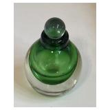Antique Perfume Bottle Stopper Green