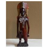 African Art  Maasai Warrior Made in Kenya 12"