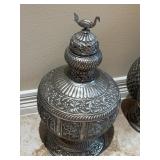 Indian Antique Silver Decorative Vessel 22"