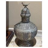 Indian Antique Silver Decorative Vessel 22"