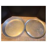 (1) 16 3/8×2.75 Round Pan & 16" Perforated Pan