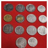 Assortment of Vintage Italian Lira circulation