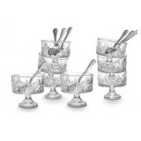 NIB (16) Dublin Crystal Trifle Tasters