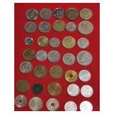 (35) Coins from Belgium, France, Singapore, S