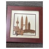 Wood Veneer Art Piece  "Tribute to Kuala Lumpur" 2