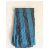Black & Blue Striped Sari Wrap