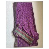 Plum Ceremonial Sari Wrap
