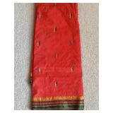 Orange Embellished Sari Wrap