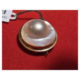NWT 14K Gold Mabè Pearl Pendant