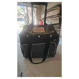 16"×14" Black Rolling Cooler Bag with Extendable