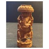 CARVED WOOD FIGURINE OF THE HINDU GOD, GANESH 6'