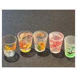 (5) Souvenir Shot Glasses 2.5"