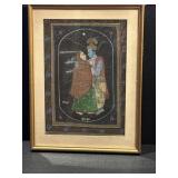 VTG Indian Painting Hindu Deities Radha and