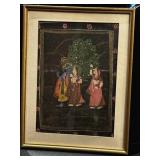 VTG Indian Painting Hindu Deities Radha and