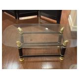 VTG Faux Tusk Table in Black Finish 39"x19"x15"