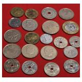 (21) Coins From Norway, Hong Kong, Russia