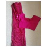 Fuschia Sari Outft size 37