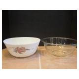 (1) 10" Pyrex Bowl & (2) 9.5" Pyrex England Bowl