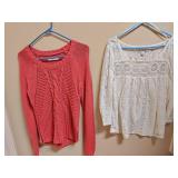Sz SM Abercrombie Sweater & American Eagle Top