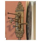 VTG Swing Arm Brass Tie and Belt Rack 13.5" Long