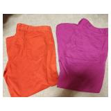 (2) Sz 10 Ann Taylor Loft Crop Pants