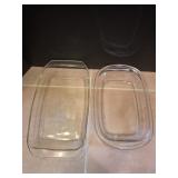 (1) 13.25" & (1) 17.5" Casserole Dishes